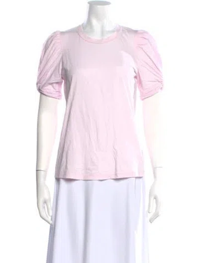 Pre-owned A.l.c Crew Neck Short Sleeve T-shirt In Pink