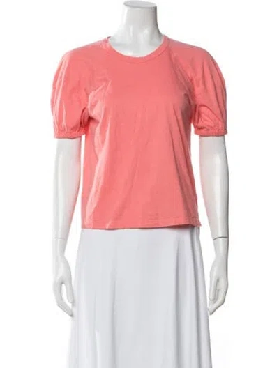 Pre-owned A.l.c Crew Neck Short Sleeve T-shirt In Pink
