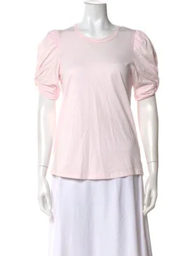 Pre-owned A.l.c Crew Neck Short Sleeve T-shirt In Pink
