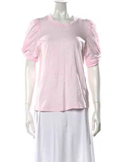 Pre-owned A.l.c Crew Neck Short Sleeve T-shirt In Pink