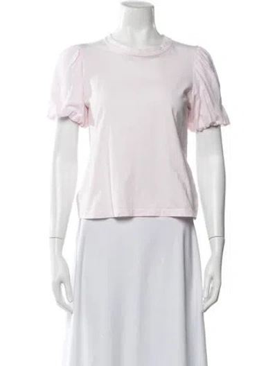 Pre-owned A.l.c Crew Neck Short Sleeve T-shirt In Pink