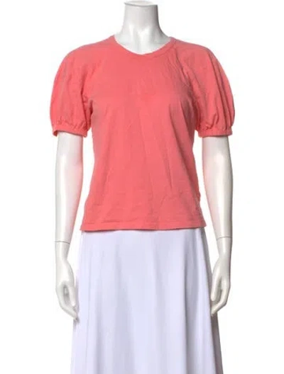 Pre-owned A.l.c Crew Neck Short Sleeve T-shirt In Pink