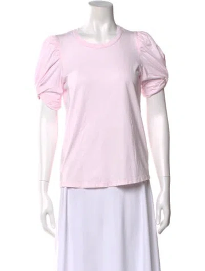 Pre-owned A.l.c Crew Neck Short Sleeve T-shirt In Pink