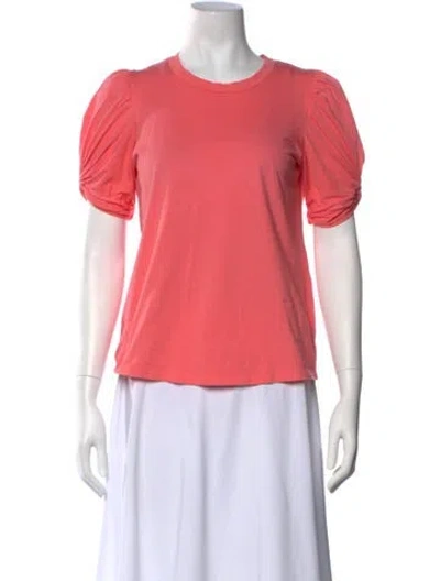 Pre-owned A.l.c Crew Neck Short Sleeve T-shirt In Pink