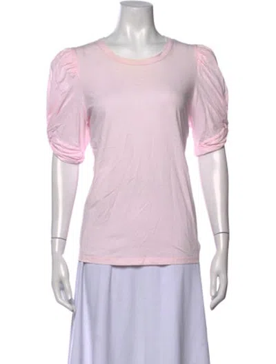 Pre-owned A.l.c Crew Neck Short Sleeve T-shirt In Pink
