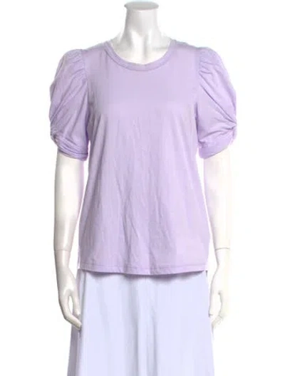 Pre-owned A.l.c Crew Neck Short Sleeve T-shirt In Purple