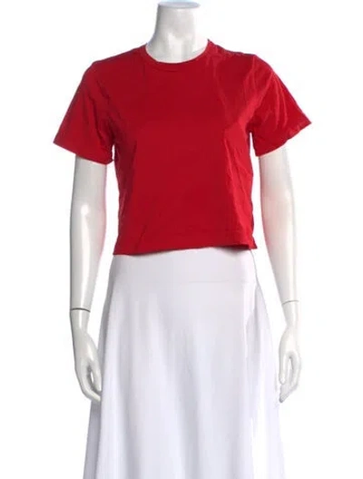 Pre-owned A.l.c Crew Neck Short Sleeve T-shirt In Red