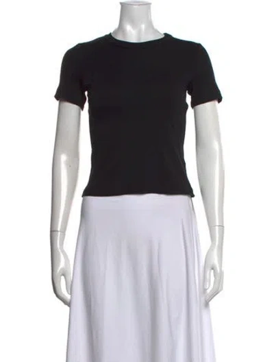 Pre-owned A.l.c Crew Neck Short Sleeve T-shirt W/ Tags In Black