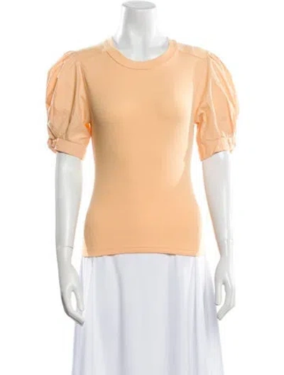 Pre-owned A.l.c Crew Neck Short Sleeve T-shirt W/ Tags In Orange