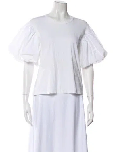 Pre-owned A.l.c Crew Neck Short Sleeve T-shirt In White