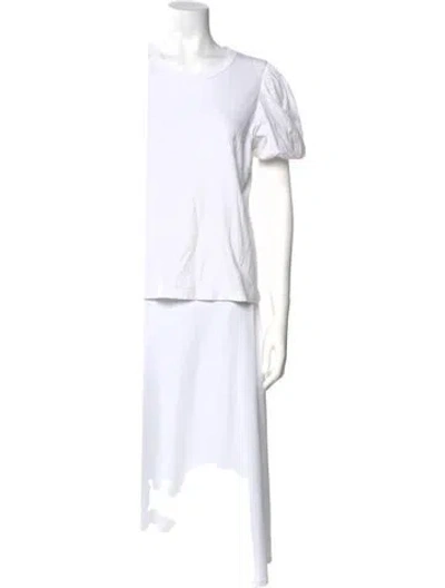 Pre-owned A.l.c Crew Neck Short Sleeve T-shirt In White