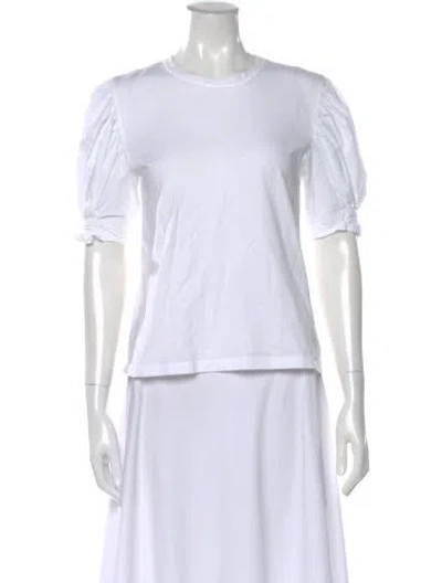 Pre-owned A.l.c Crew Neck Short Sleeve T-shirt In White