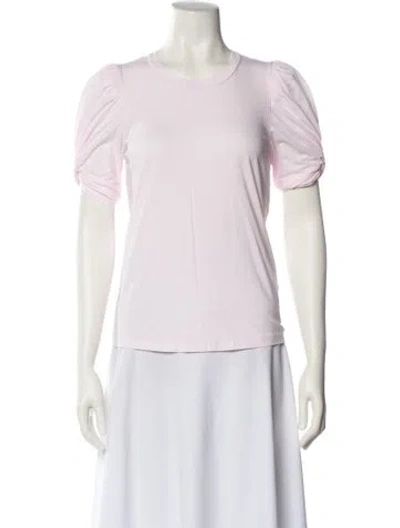 Pre-owned A.l.c Crew Neck Short Sleeve T-shirt In White