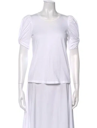 Pre-owned A.l.c Crew Neck Short Sleeve T-shirt In White