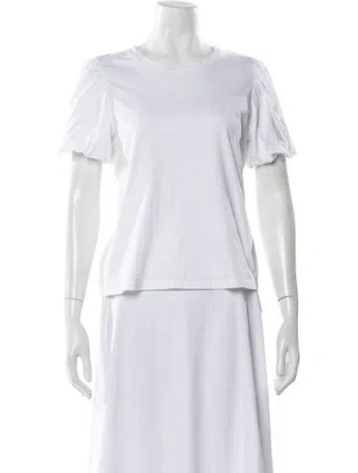 Pre-owned A.l.c Crew Neck Short Sleeve T-shirt In White