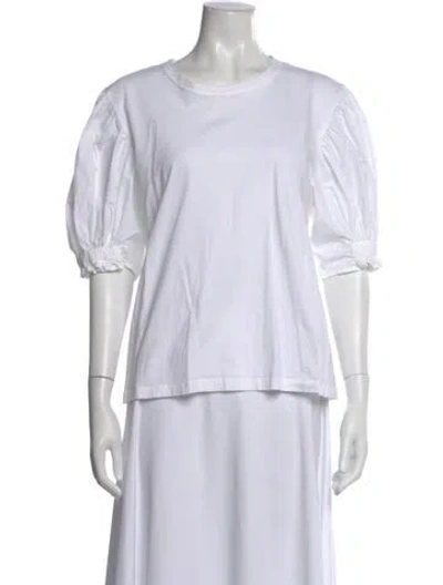 Pre-owned A.l.c Crew Neck Short Sleeve T-shirt In White