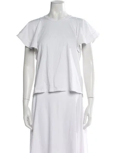 Pre-owned A.l.c Crew Neck Short Sleeve T-shirt In White