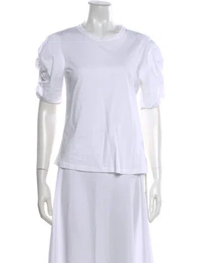 Pre-owned A.l.c Crew Neck Short Sleeve T-shirt In White