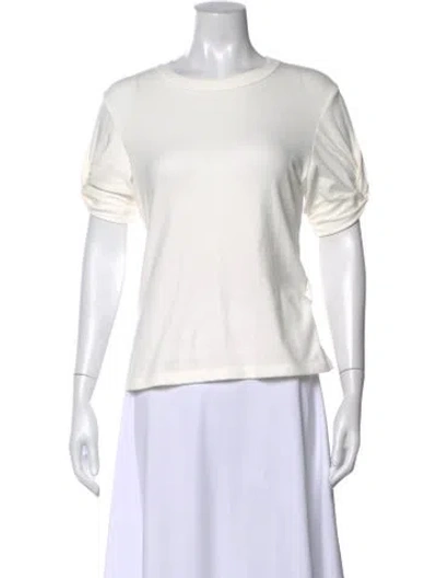 Pre-owned A.l.c Crew Neck Short Sleeve T-shirt In White