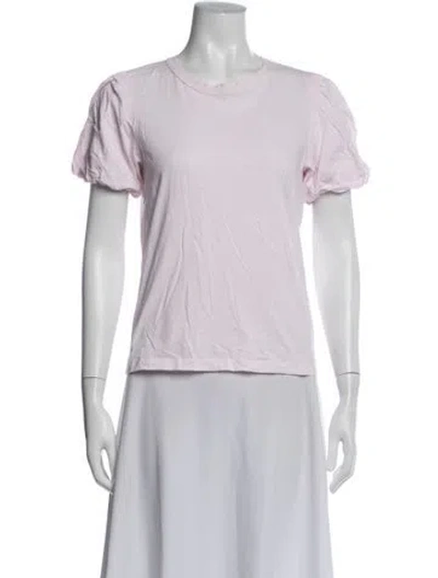 Pre-owned A.l.c Crew Neck Short Sleeve T-shirt In White
