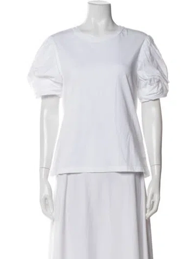 Pre-owned A.l.c Crew Neck Short Sleeve T-shirt In White