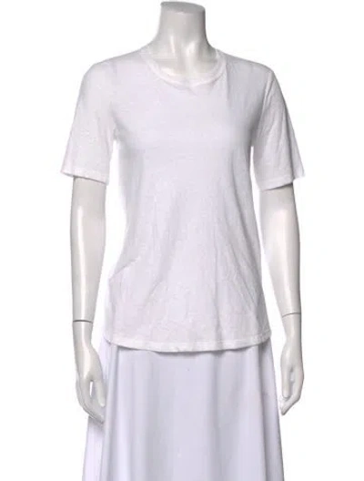 Pre-owned A.l.c Crew Neck Short Sleeve T-shirt In White