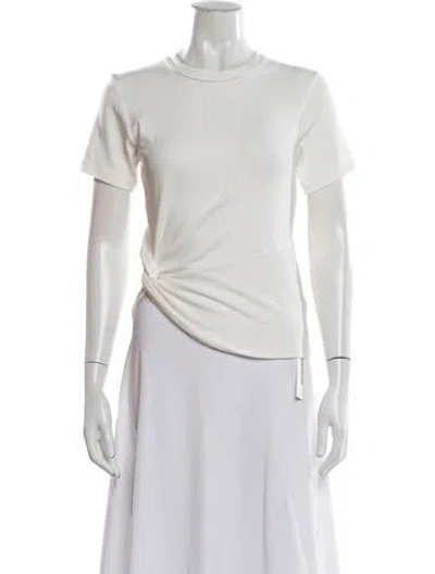 Pre-owned A.l.c Crew Neck Short Sleeve T-shirt In White