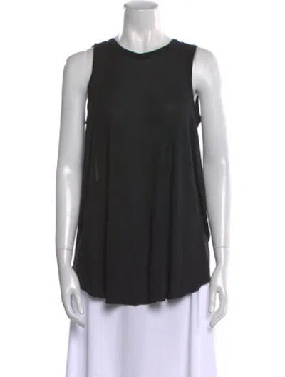 Pre-owned A.l.c Crew Neck Sleeveless Top In Black