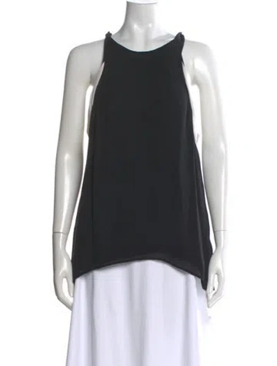 Pre-owned A.l.c Crew Neck Sleeveless Top In Black