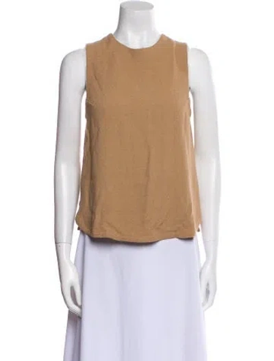 Pre-owned A.l.c Crew Neck Sleeveless Top In Blue