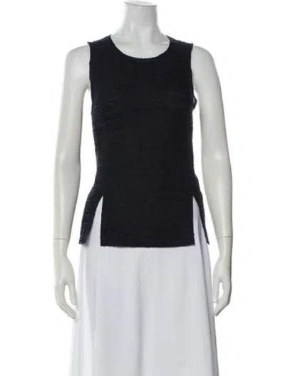 Pre-owned A.l.c Crew Neck Sleeveless Top In Blue