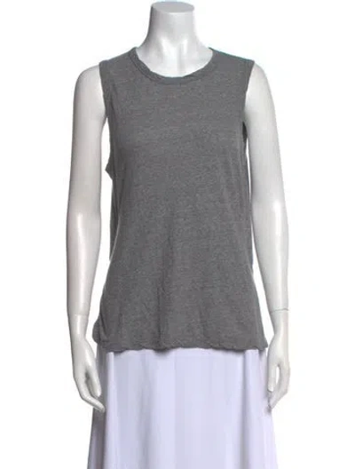 Pre-owned A.l.c Crew Neck Sleeveless Top In Gray