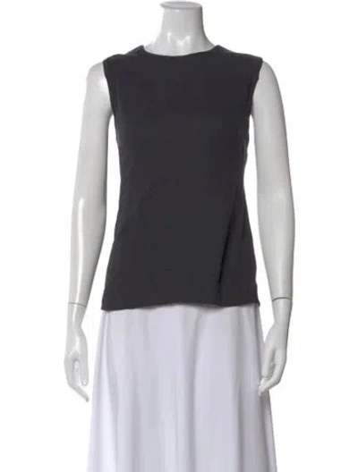 Pre-owned A.l.c Crew Neck Sleeveless Top In Gray