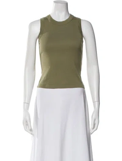 Pre-owned A.l.c Crew Neck Sleeveless Top In Neutral