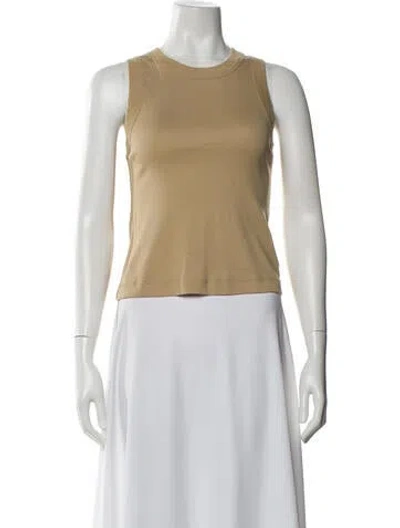 Pre-owned A.l.c Crew Neck Sleeveless Top In Neutral