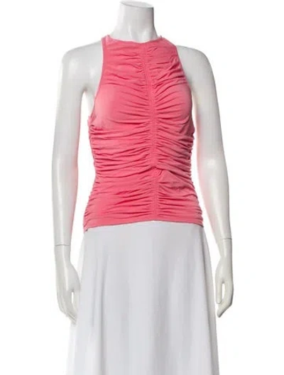 Pre-owned A.l.c Crew Neck Sleeveless Top In Pink