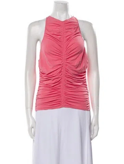 Pre-owned A.l.c Crew Neck Sleeveless Top In Pink
