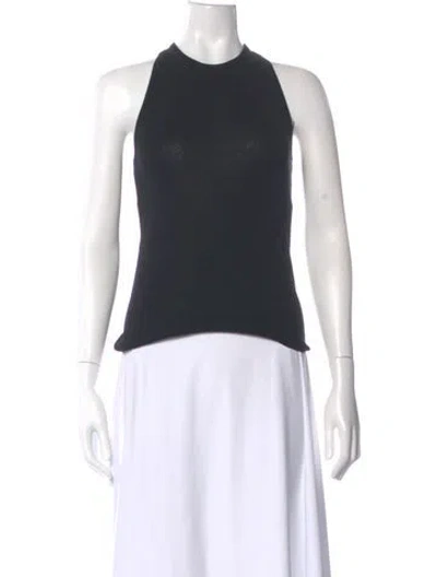 Pre-owned A.l.c Crew Neck Sleeveless Top W/ Tags In Black