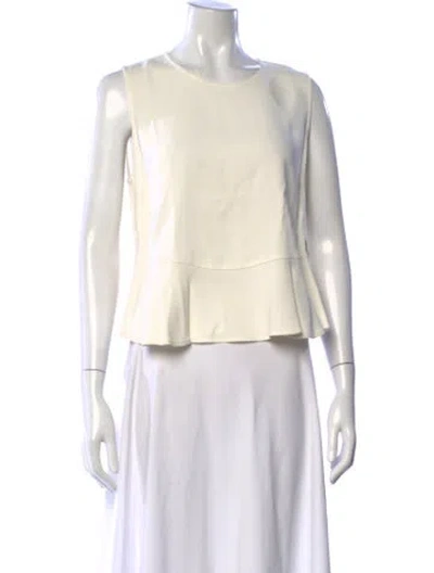 Pre-owned A.l.c Crew Neck Sleeveless Top W/ Tags In Neutral