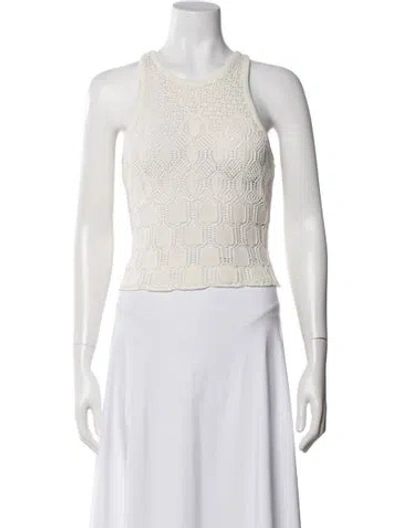 Pre-owned A.l.c Crew Neck Sleeveless Top W/ Tags In Neutral
