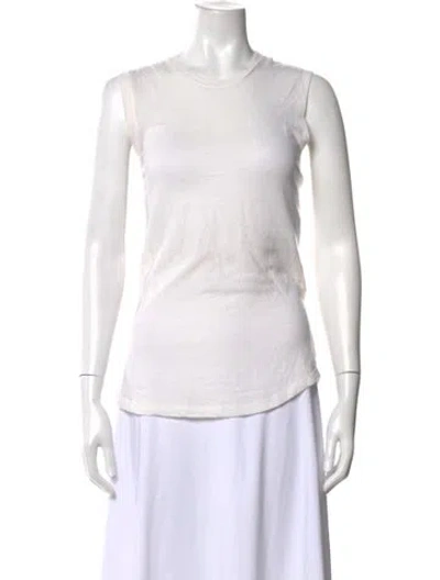 Pre-owned A.l.c Crew Neck Sleeveless T-shirt In Neutral