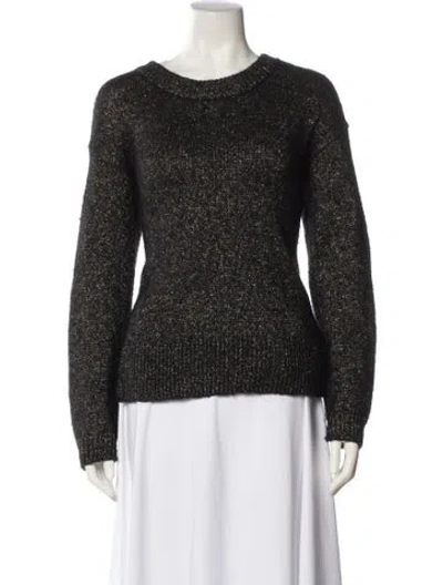 Pre-owned A.l.c Crew Neck Sweater In Black