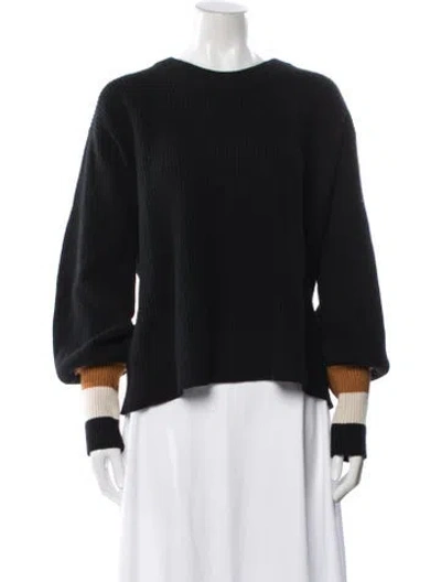 Pre-owned A.l.c Crew Neck Sweater In Black