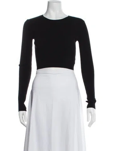Pre-owned A.l.c Crew Neck Sweater In Black