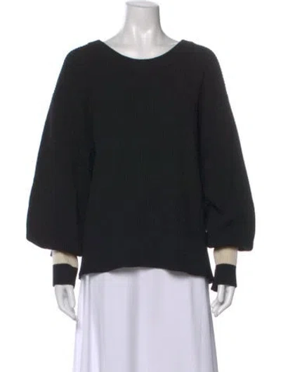 Pre-owned A.l.c Crew Neck Sweater In Black