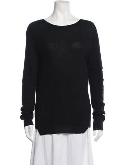 Pre-owned A.l.c Crew Neck Sweater In Black