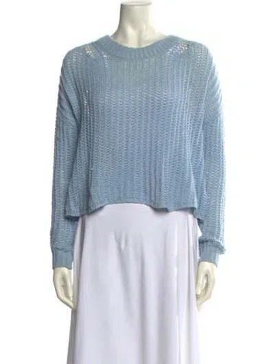 Pre-owned A.l.c Crew Neck Sweater In Blue