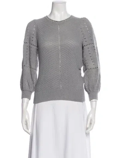 Pre-owned A.l.c Crew Neck Sweater In Gray