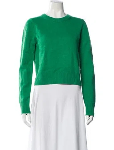 Pre-owned A.l.c Crew Neck Sweater In Green