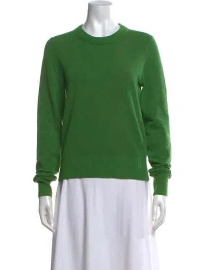 Pre-owned A.l.c Crew Neck Sweater In Green